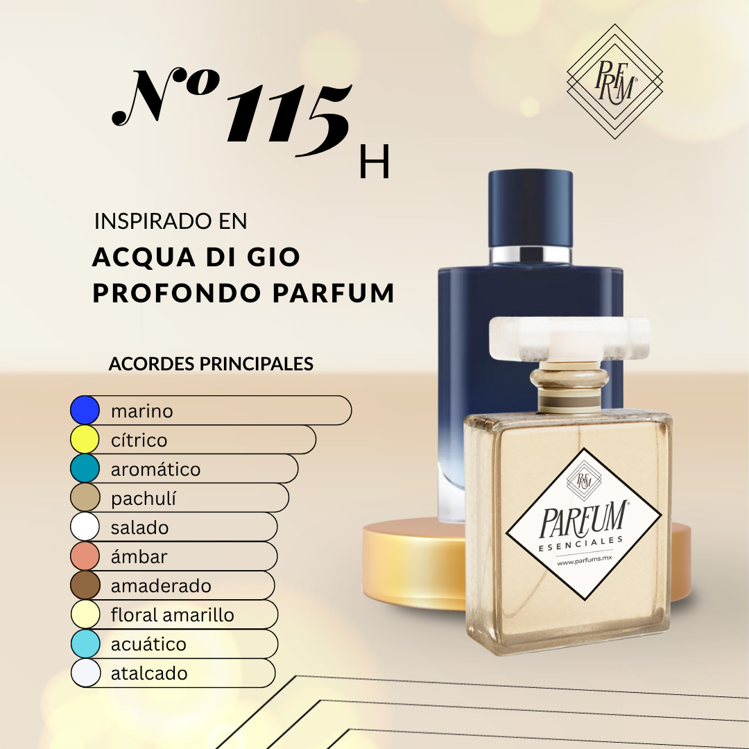 115H inspirado en ACQUA-PROFONDO PARFUM
