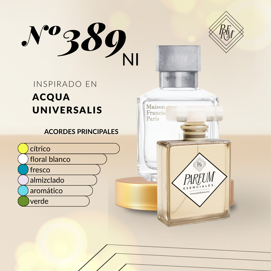 389NI- inspirado en AQUA UNIVERSALIS UNISEX
