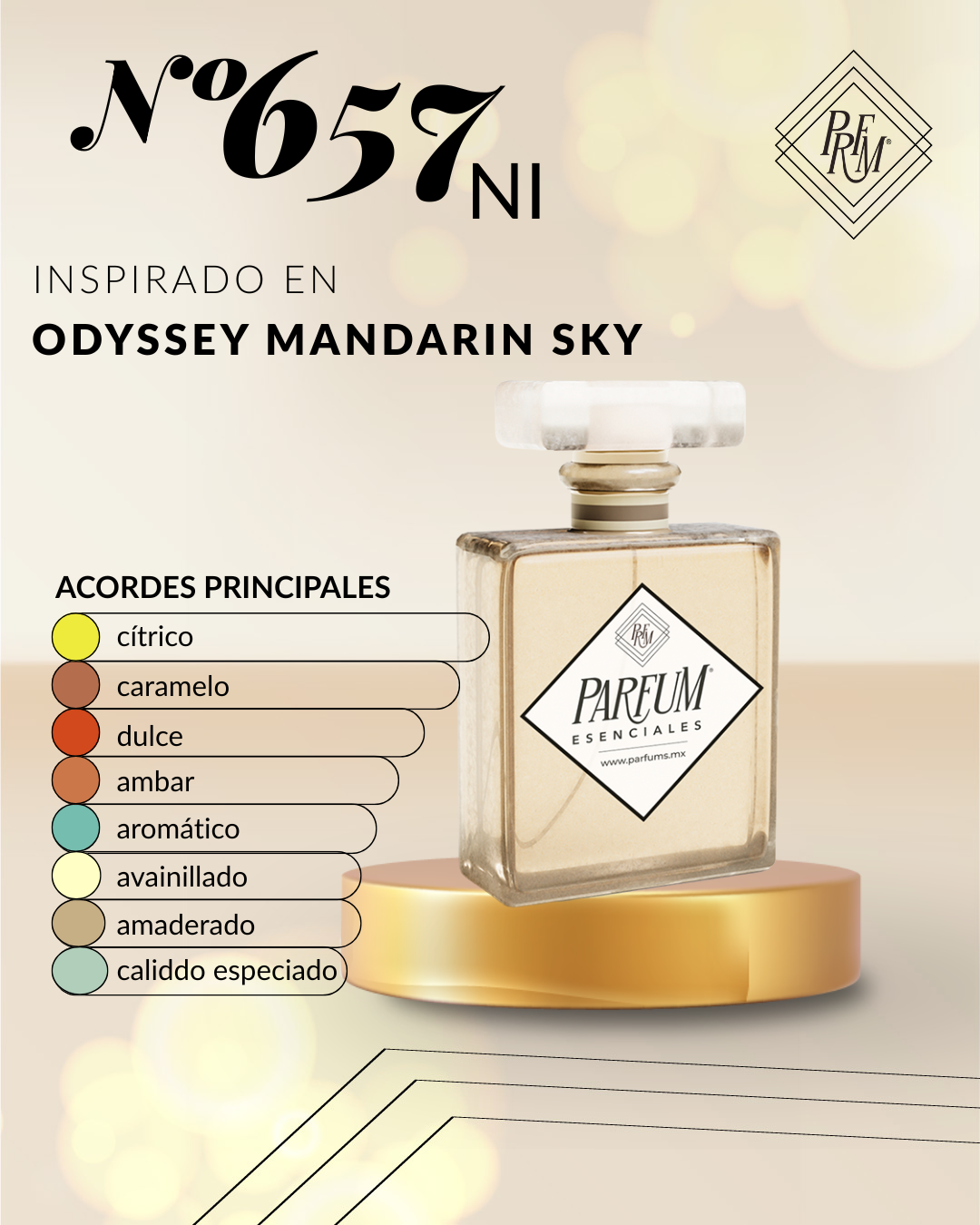 657NI- inspirado en ODYSSEY MANDARIN SKY