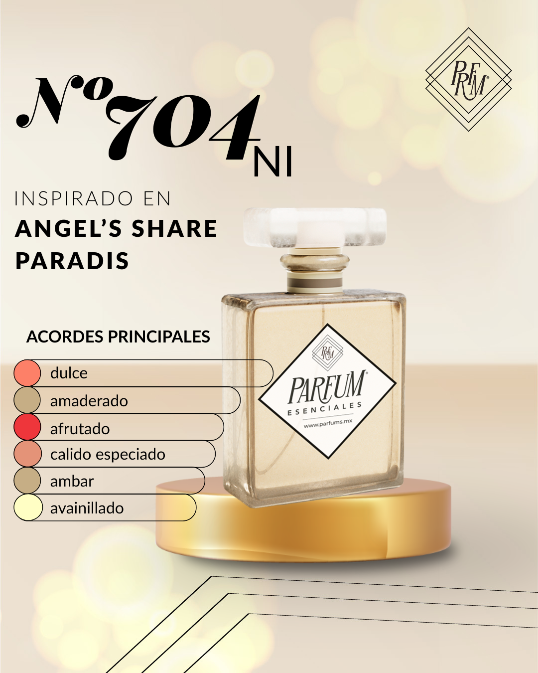 704NI- inspirado en ANGEL'S SHARE PARADIS